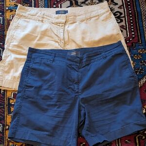 2 Pairs J Crew Shorts Sz 8